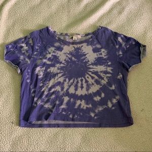 Tie dye purple crop top